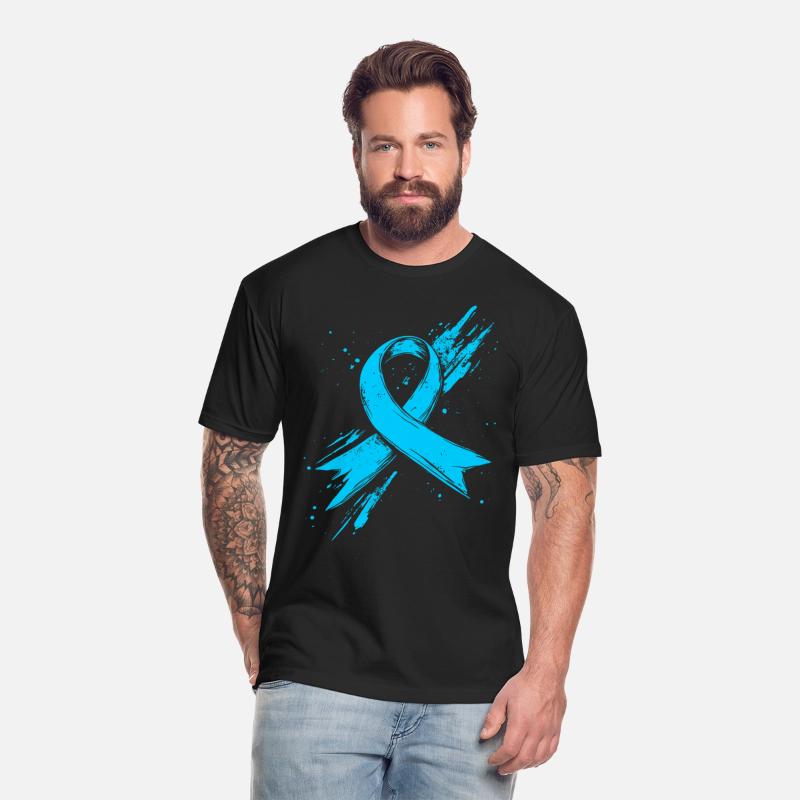 Prostate Cancer Awareness Ribbon Light Blue