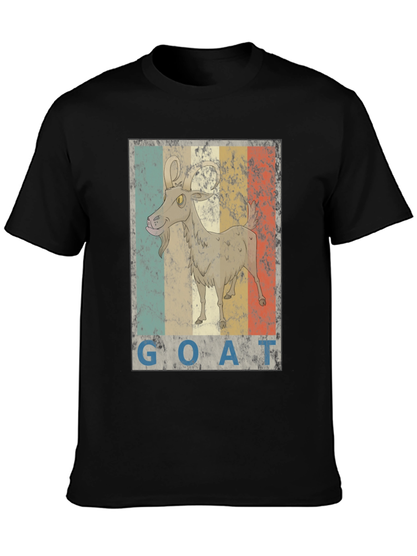 Retro Goat Graphic T-Shirt - Unisex Short Sleeve Tee