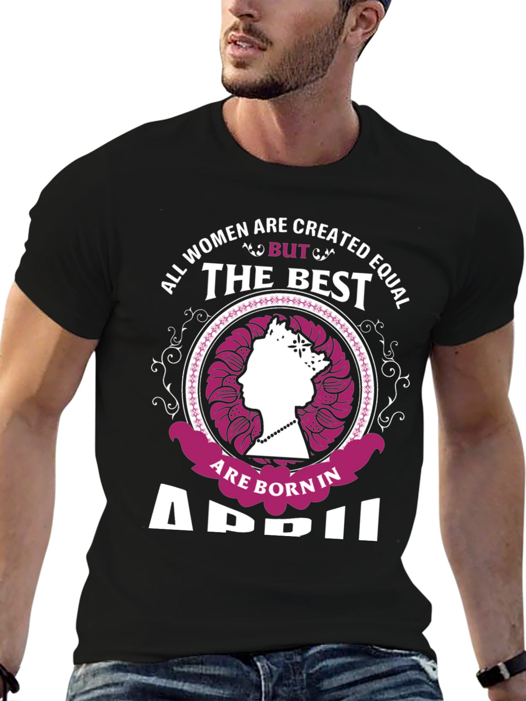 Born in April Womens Graphic Tee