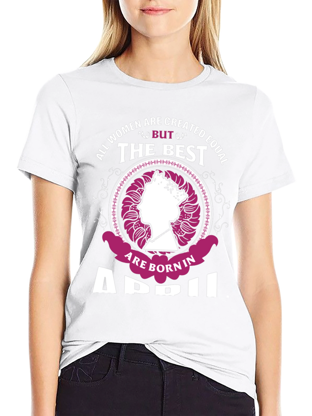 Born in April Womens Graphic Tee
