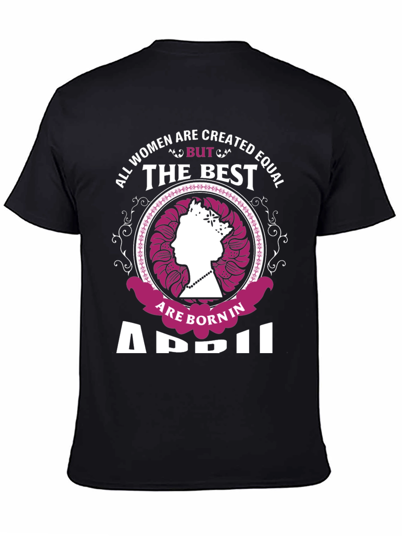 Born in April Womens Graphic Tee