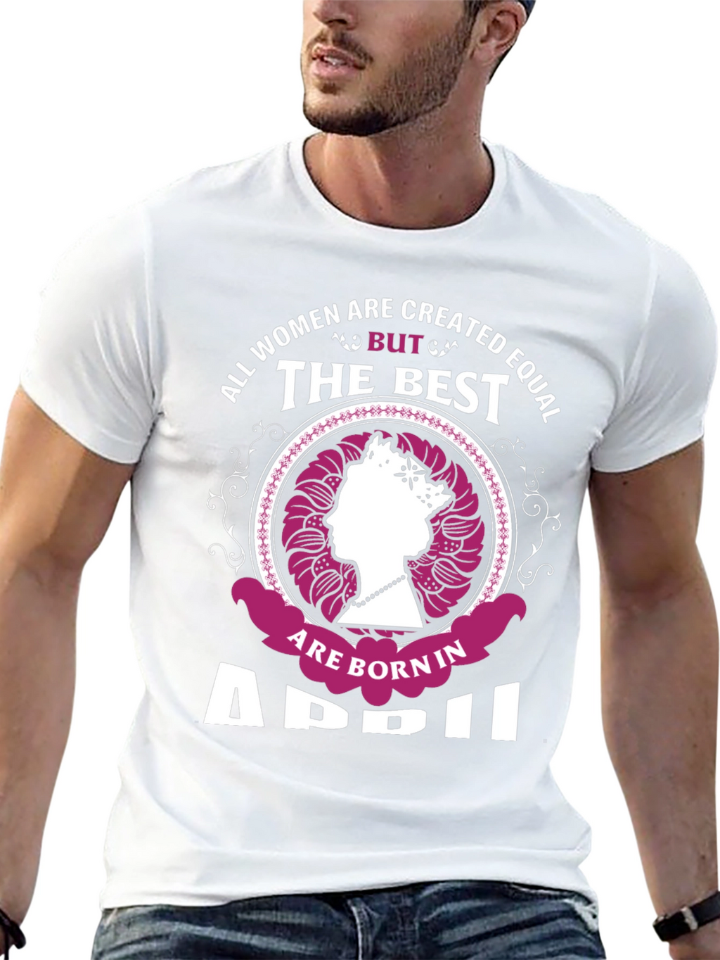 Born in April Womens Graphic Tee