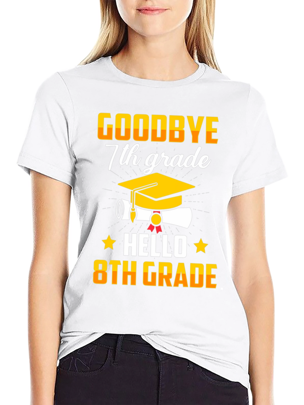 Goodbye 7th Grade Hello 8th Grade Graduation T-Shirt
