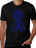Mens Black T-Shirt with Graphic