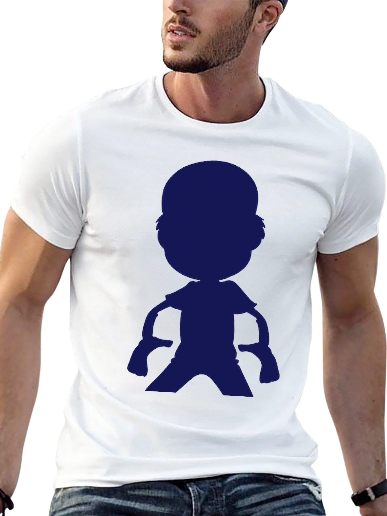 Mens Black T-Shirt with Graphic