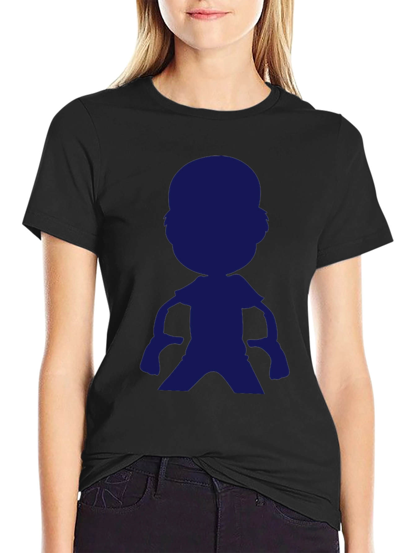 Mens Black T-Shirt with Graphic