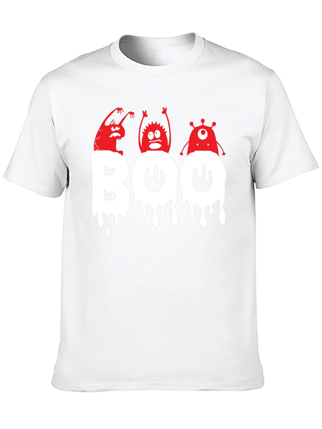 Spooky Boo Monsters Graphic T-Shirt - Halloween Fun