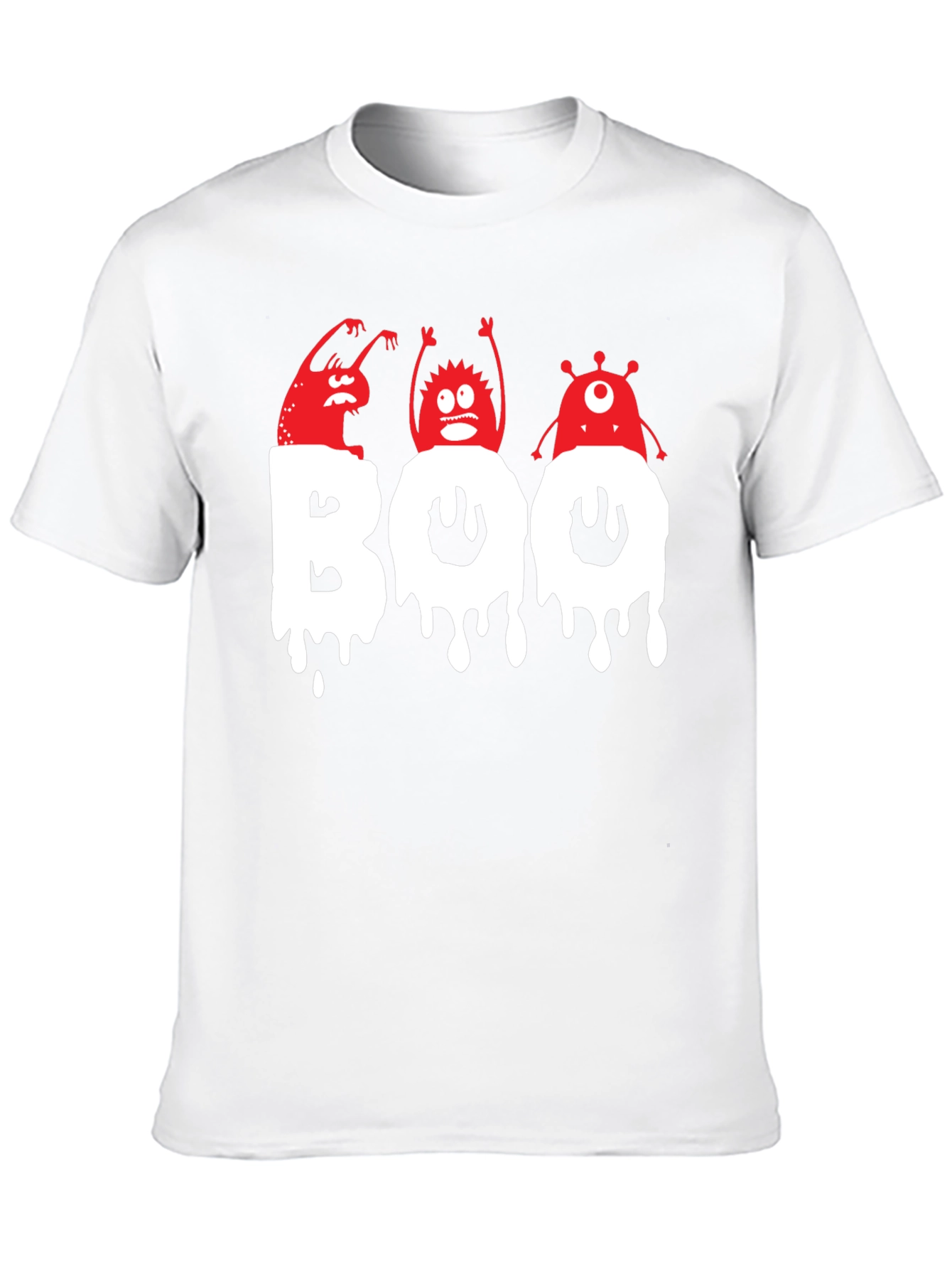 Spooky Boo Monsters Graphic T-Shirt - Halloween Fun
