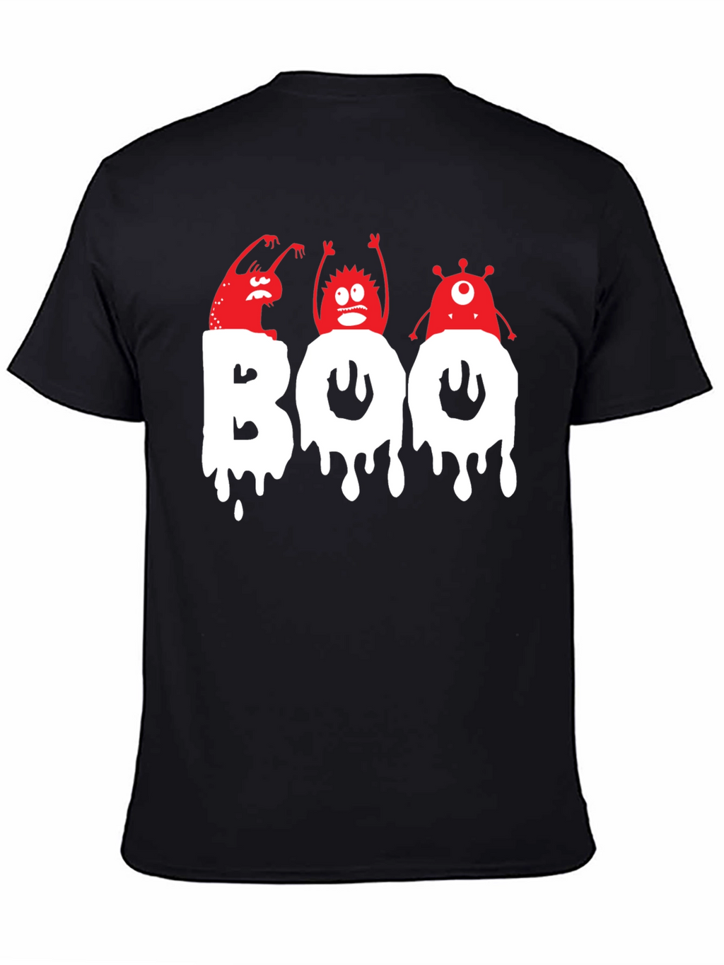 Spooky Boo Monsters Graphic T-Shirt - Halloween Fun