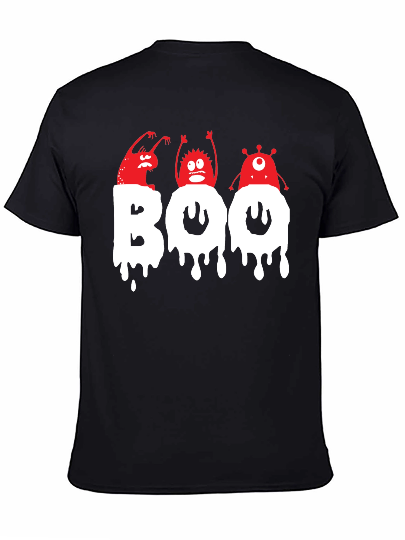 Spooky Boo Monsters Graphic T-Shirt - Halloween Fun