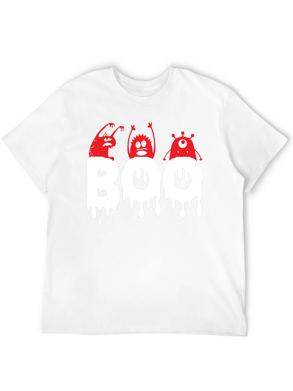 Spooky Boo Monsters Graphic T-Shirt - Halloween Fun