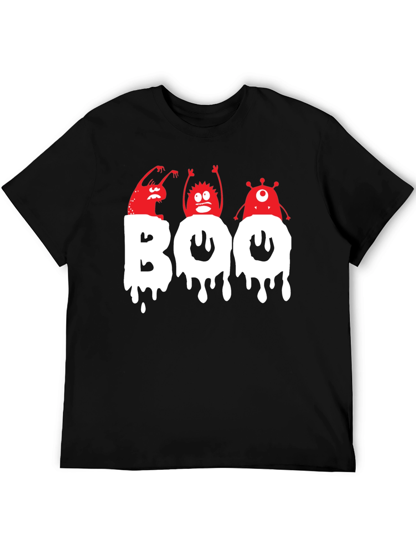 Spooky Boo Monsters Graphic T-Shirt - Halloween Fun