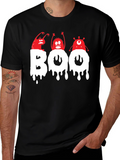 Spooky Boo Monsters Graphic T-Shirt - Halloween Fun