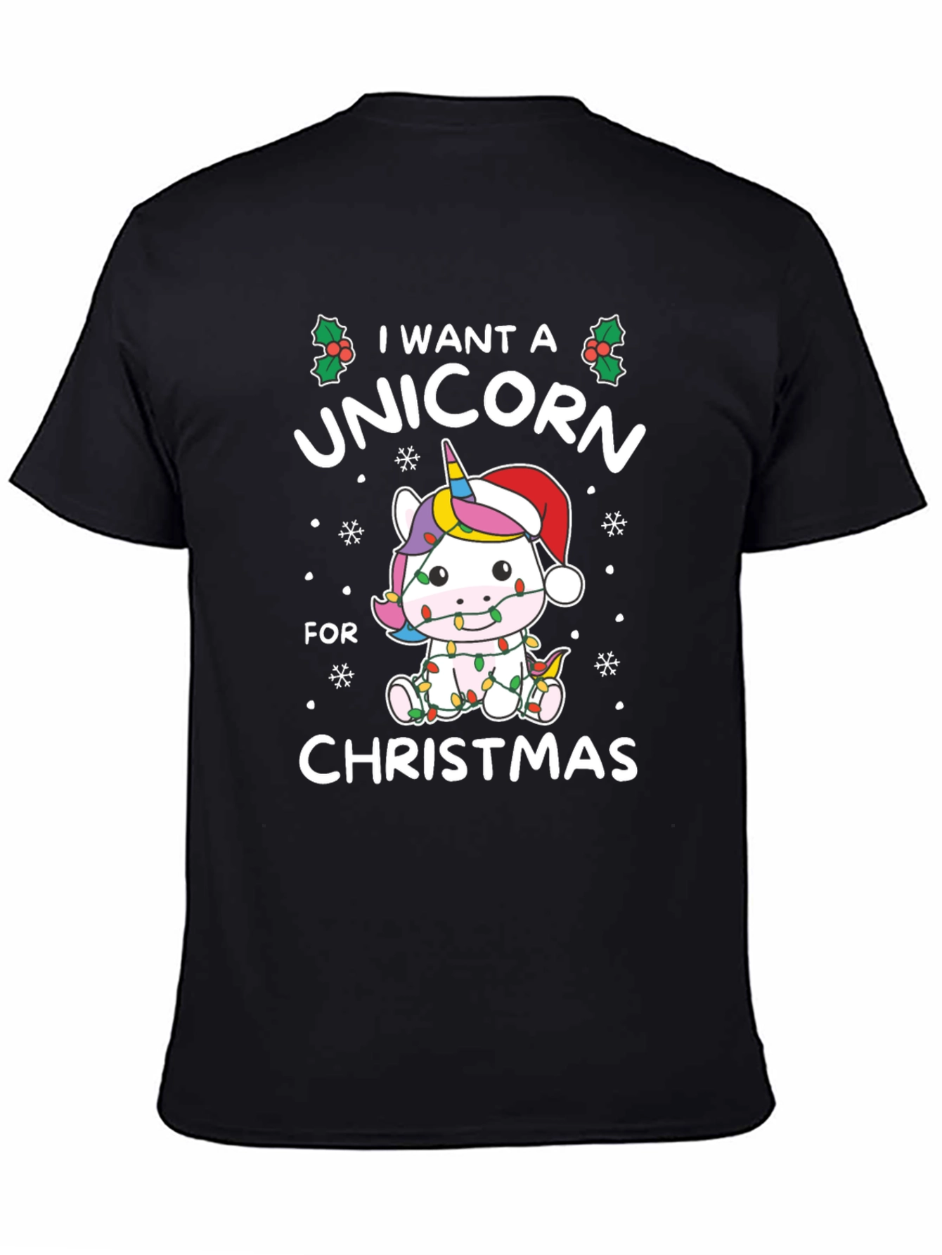 Unicorn Christmas T-Shirt: I Want a Unicorn!
