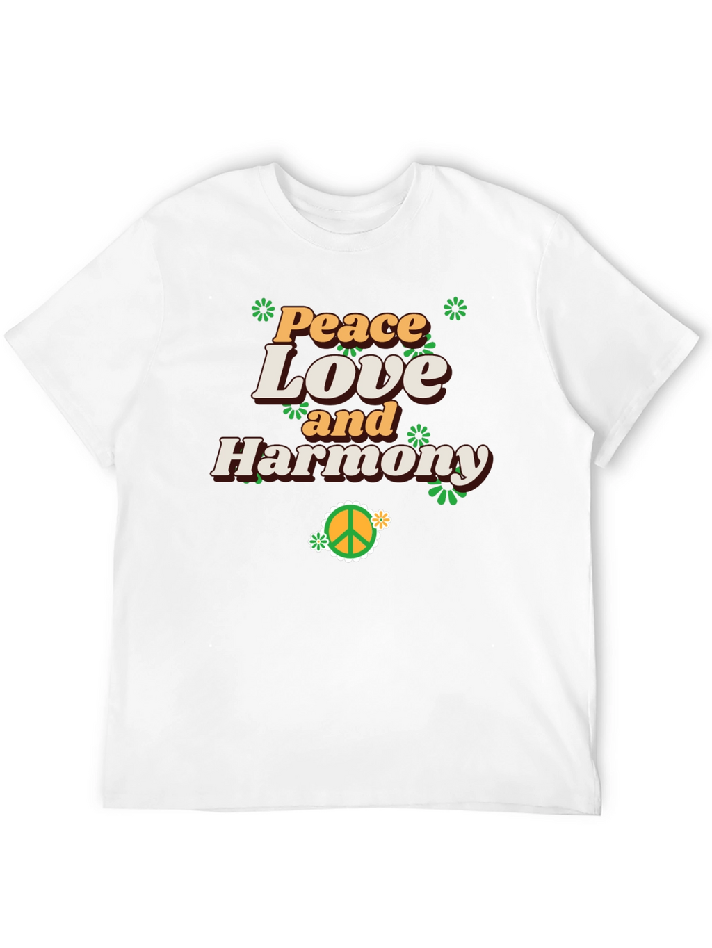 Peace Love Harmony Graphic T-Shirt