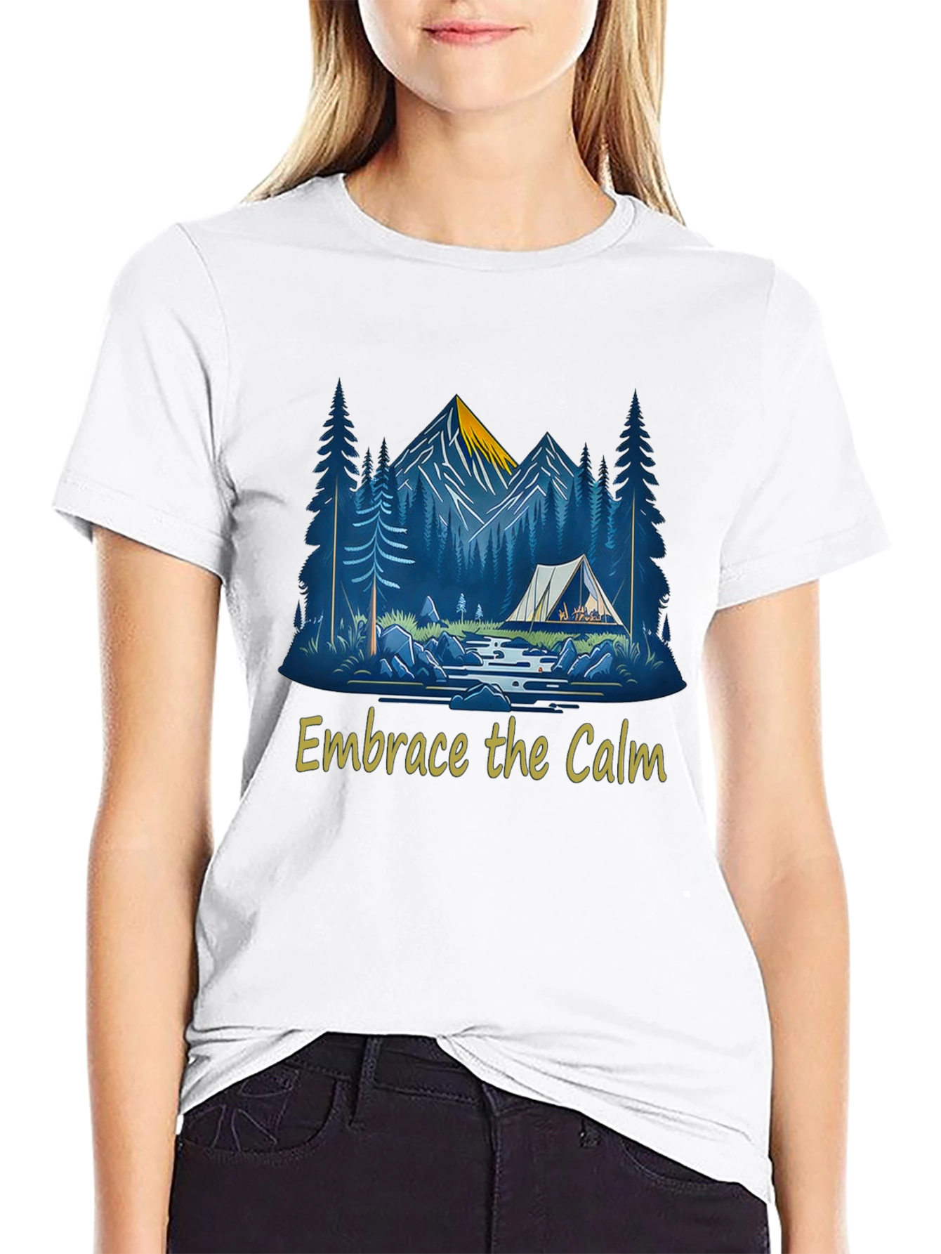 Embrace the Calm Camping Graphic T-Shirt