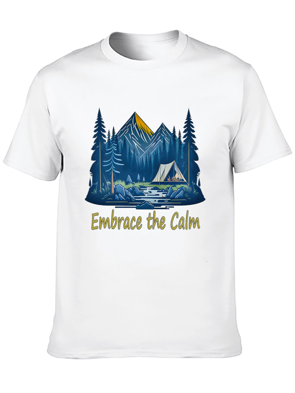 Embrace the Calm Camping Graphic T-Shirt