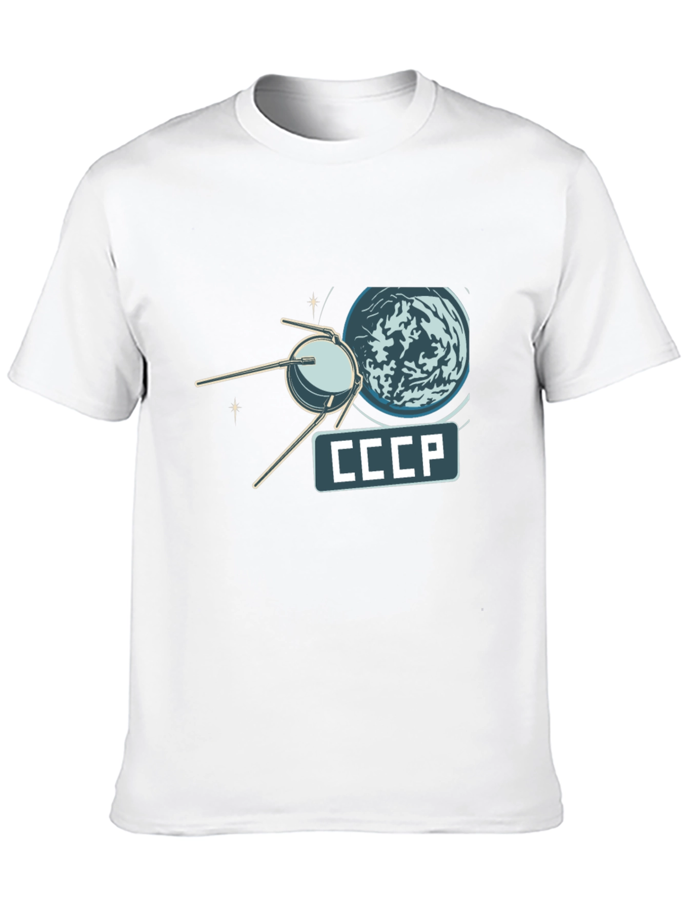 Sputnik CCCP T-Shirt - Retro Space Design