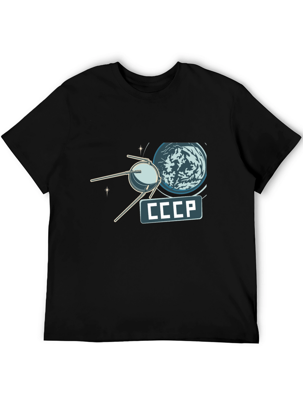 Sputnik CCCP T-Shirt - Retro Space Design
