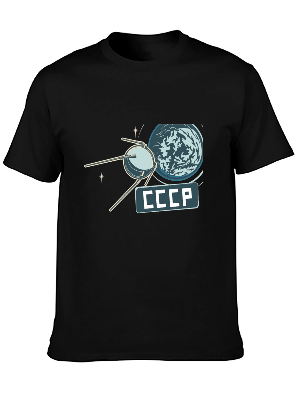 Sputnik CCCP T-Shirt - Retro Space Design