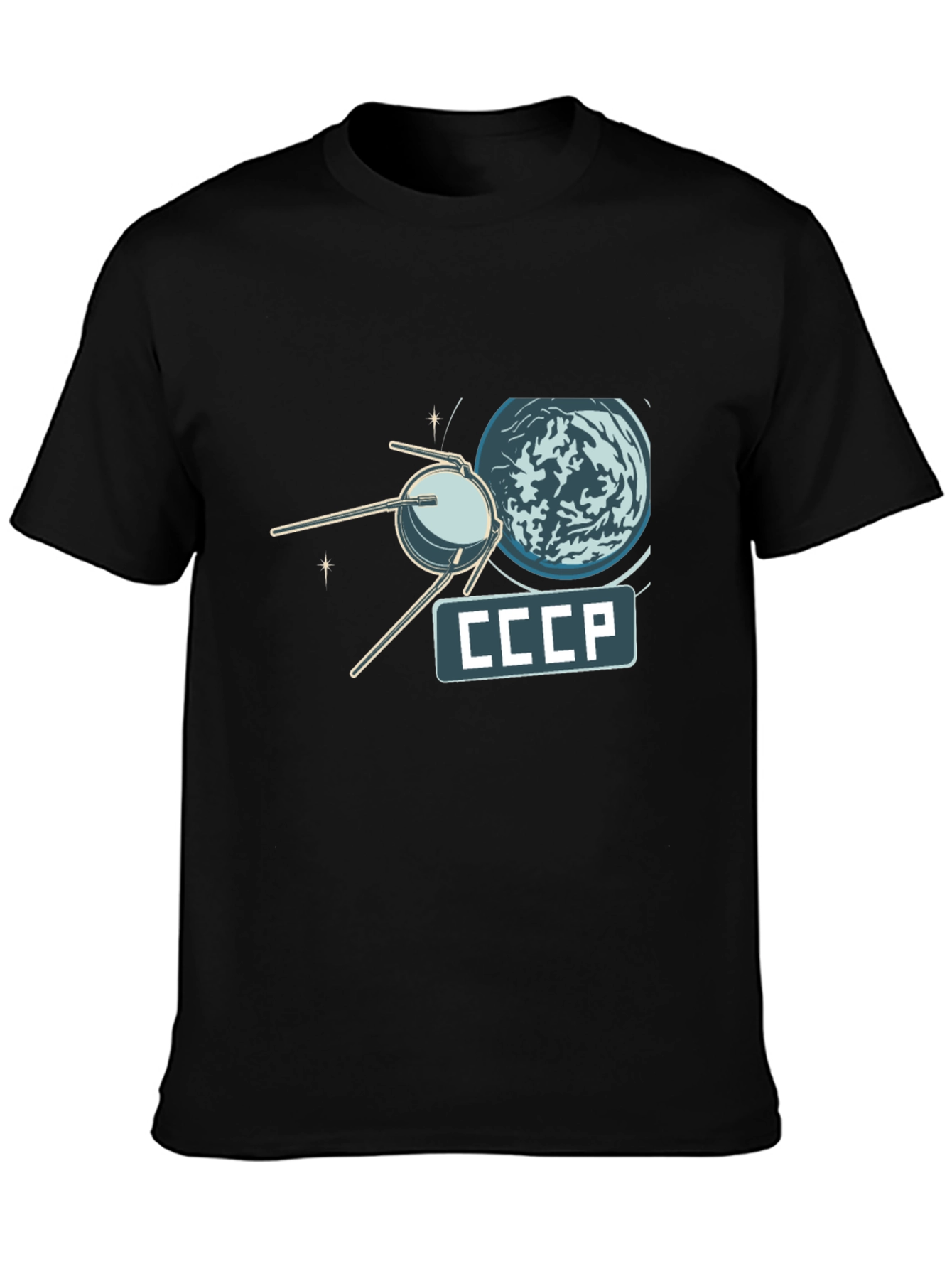 Sputnik CCCP T-Shirt - Retro Space Design