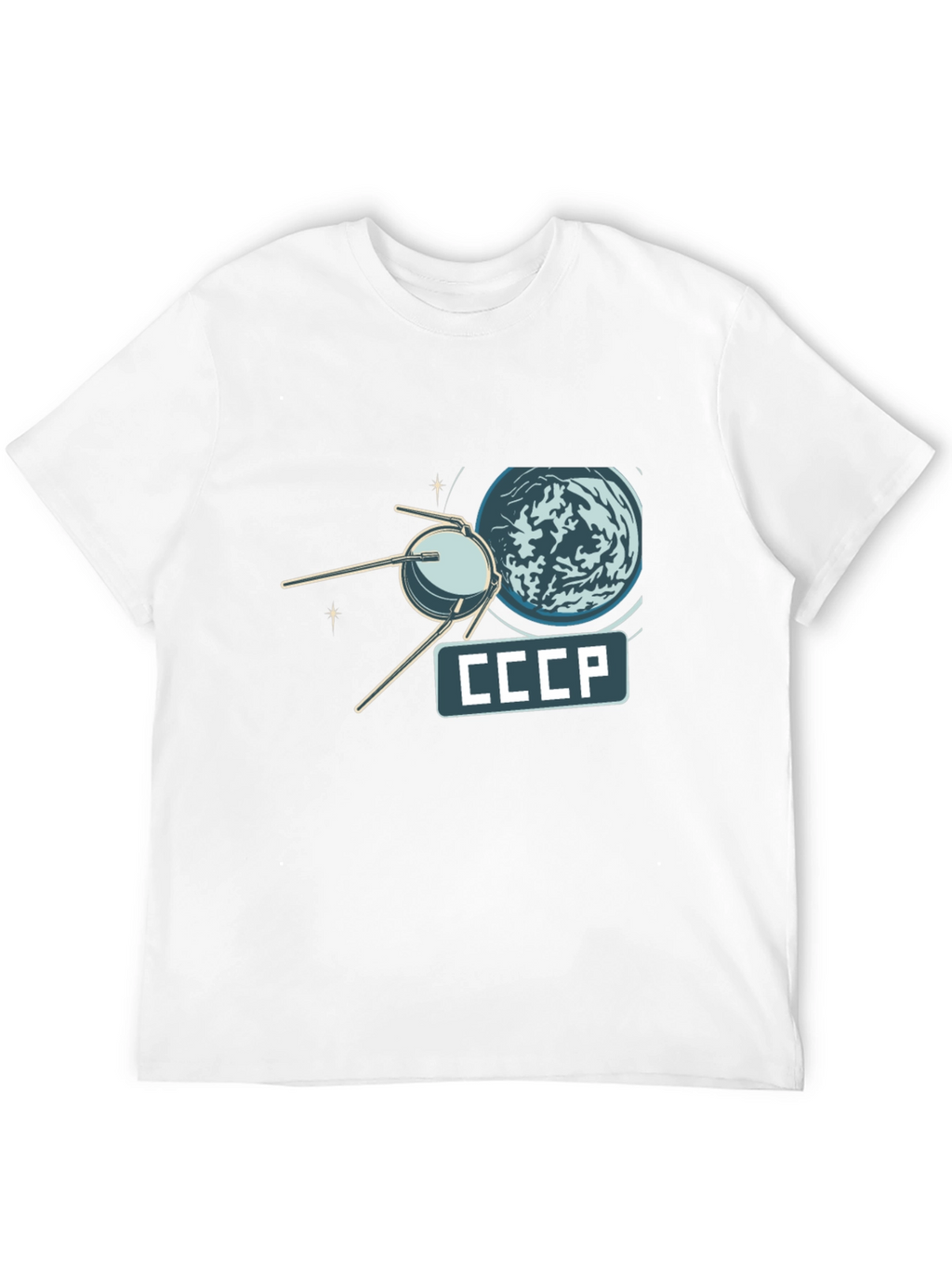 Sputnik CCCP T-Shirt - Retro Space Design