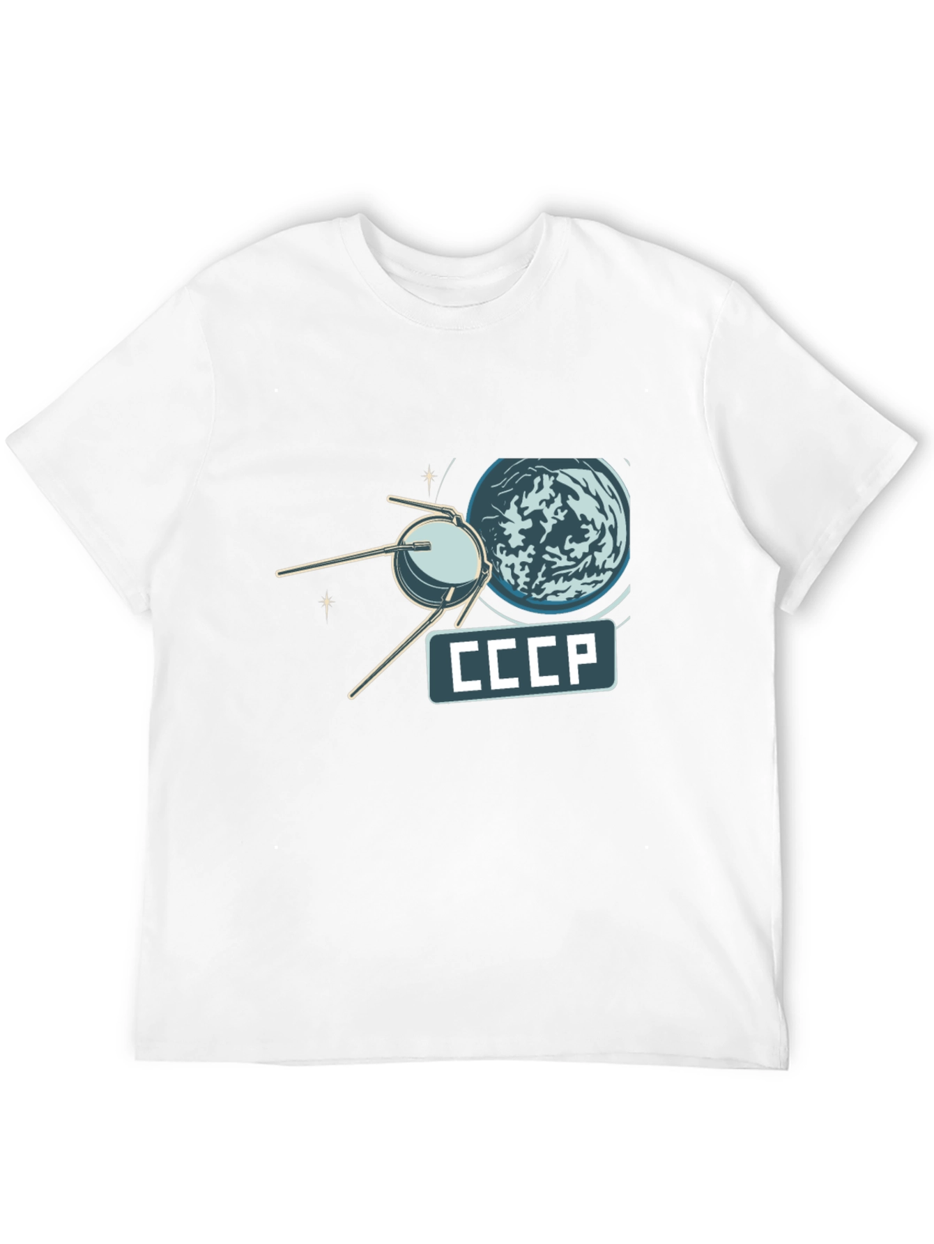 Sputnik CCCP T-Shirt - Retro Space Design