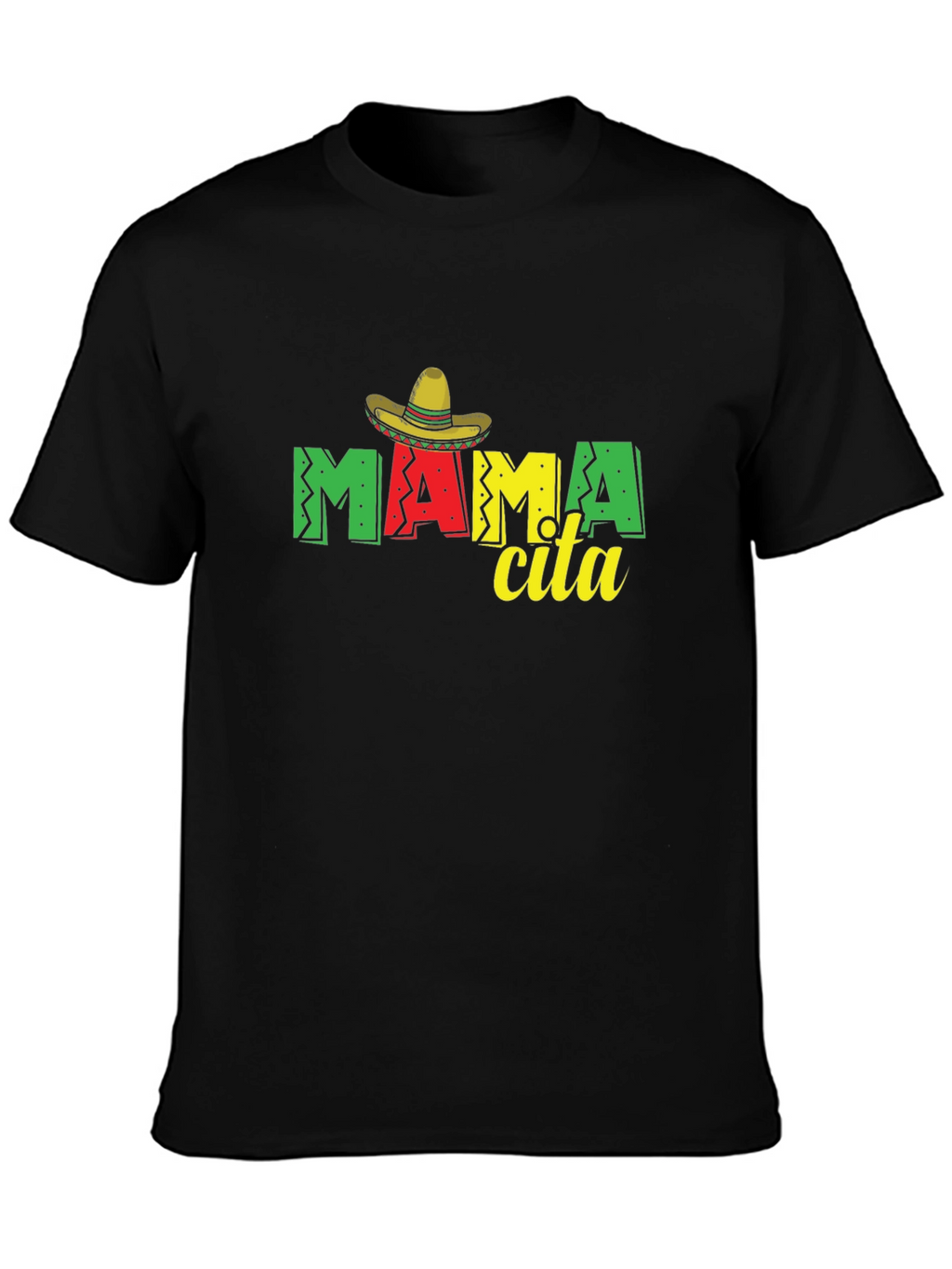 Mamcita T-Shirt Sombrero Black Tee