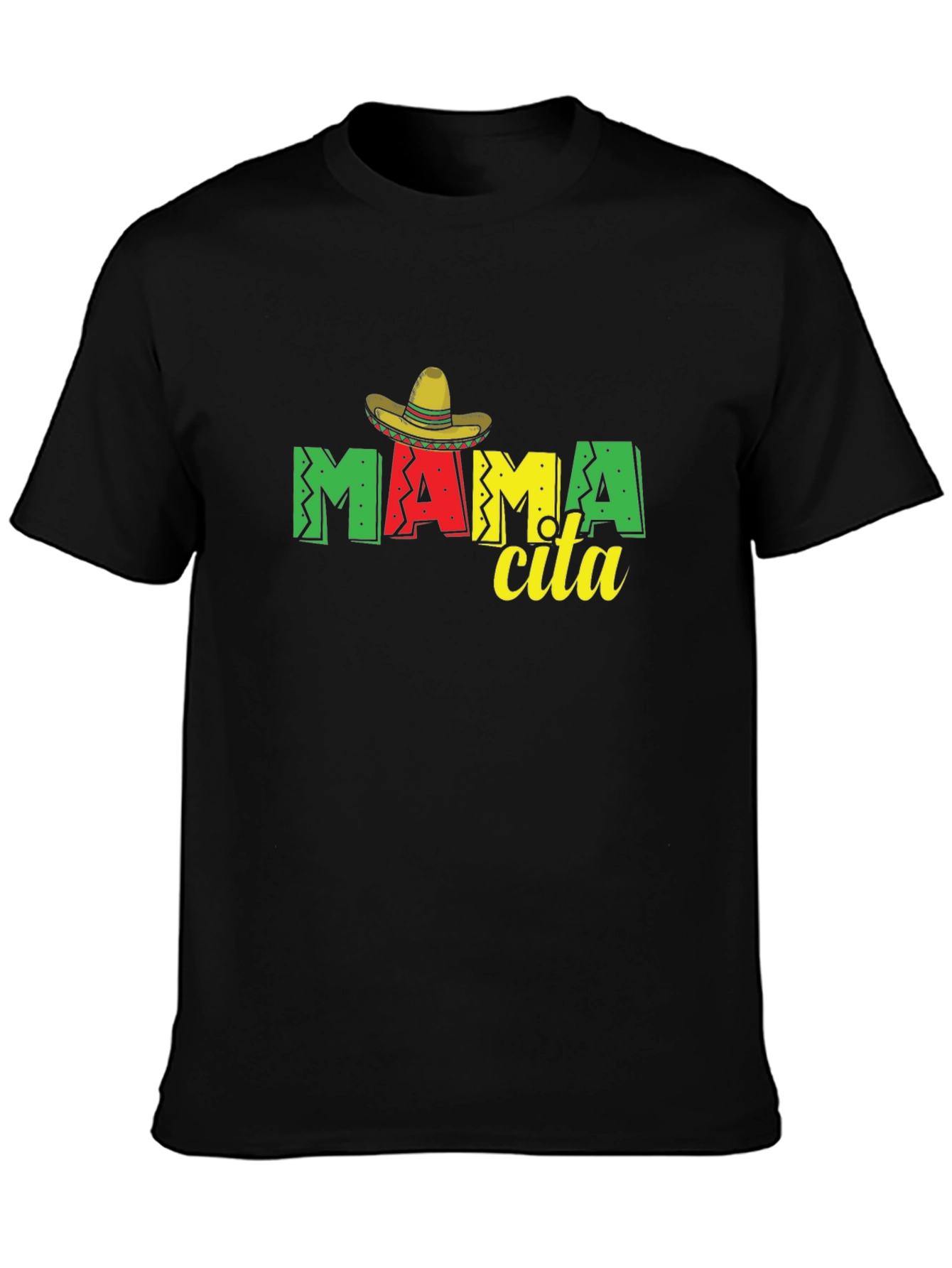 Mamcita T-Shirt Sombrero Black Tee