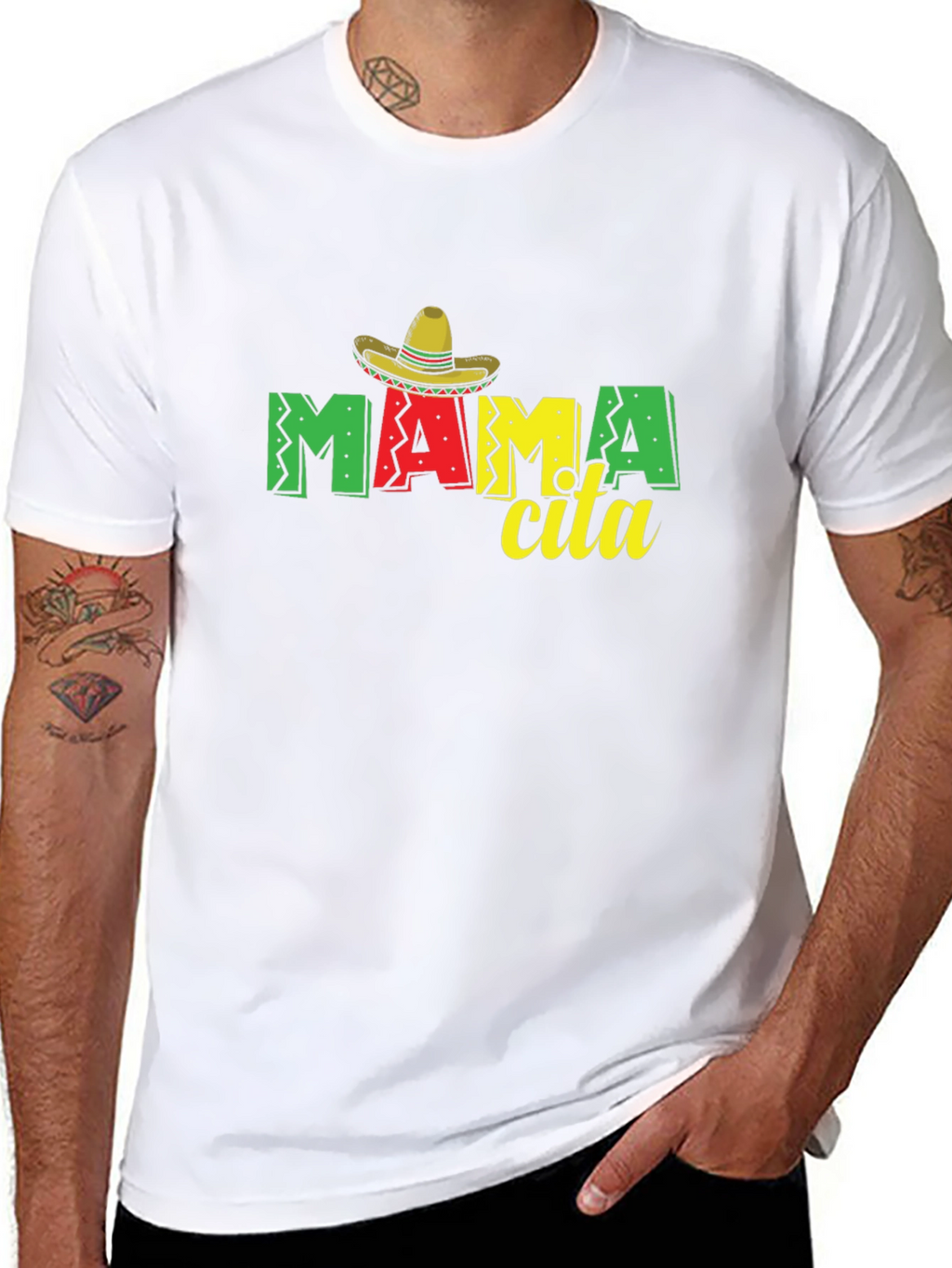 Mamcita T-Shirt Sombrero Black Tee