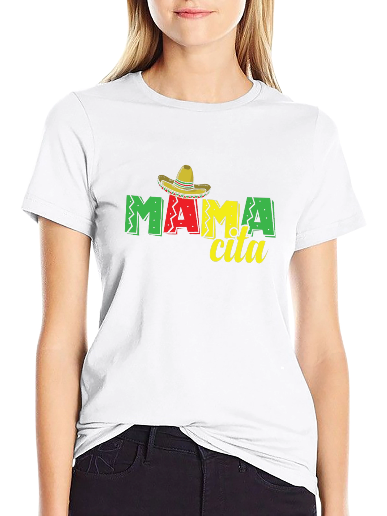 Mamcita T-Shirt Sombrero Black Tee