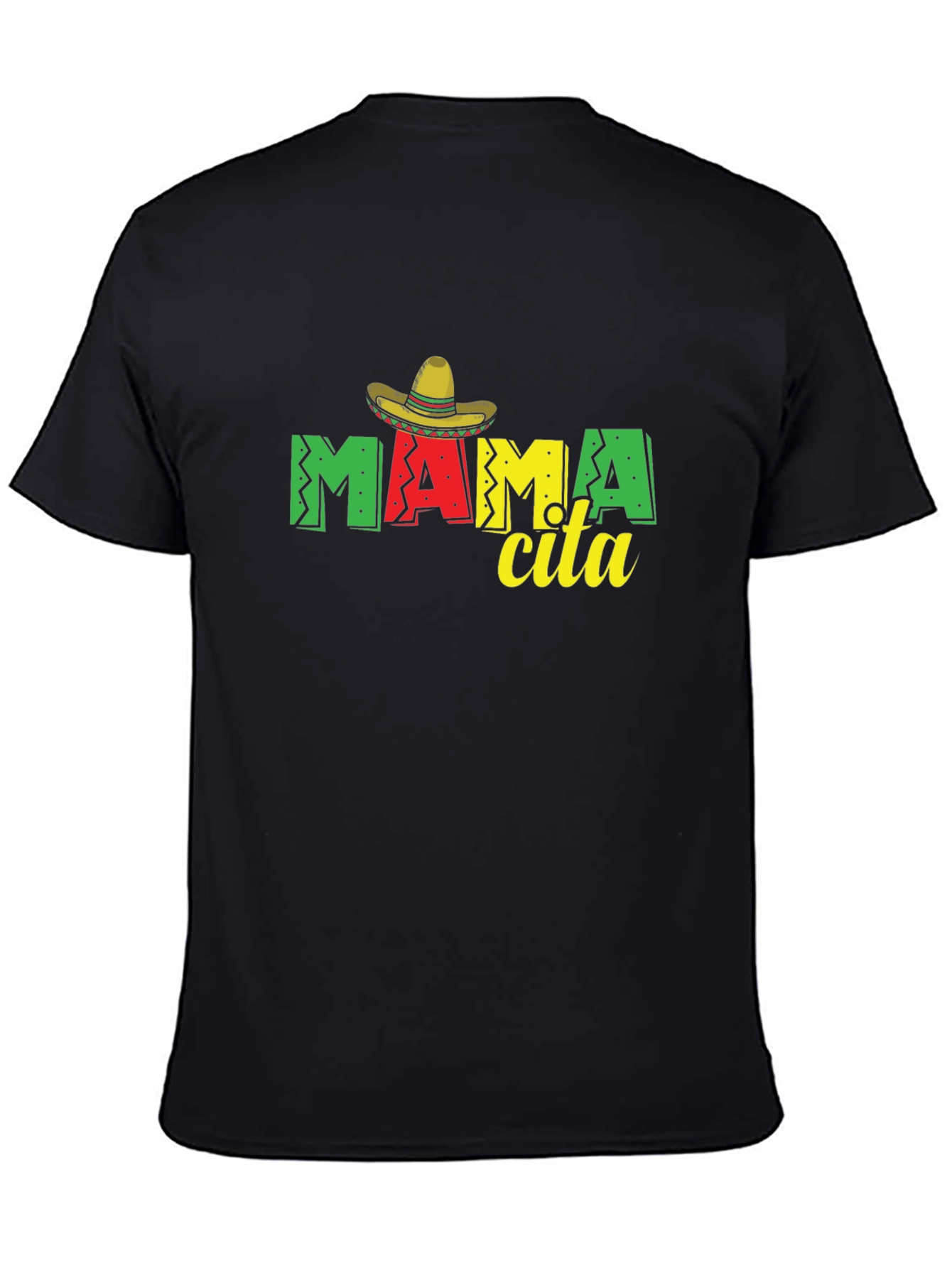Mamcita T-Shirt Sombrero Black Tee