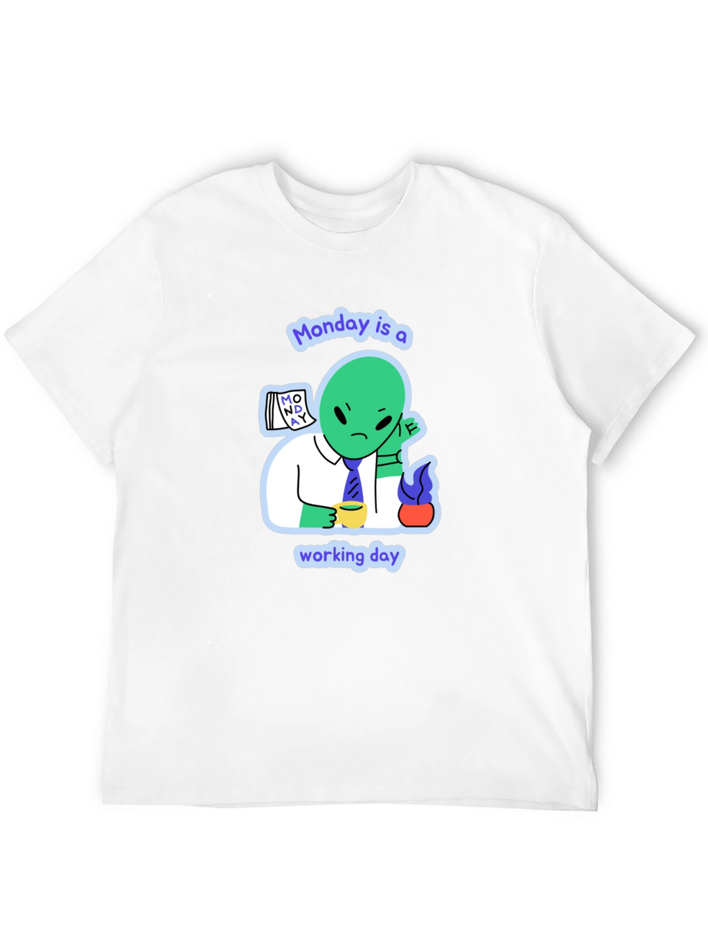 Monday Alien Graphic Tee - Mens Black T-Shirt
