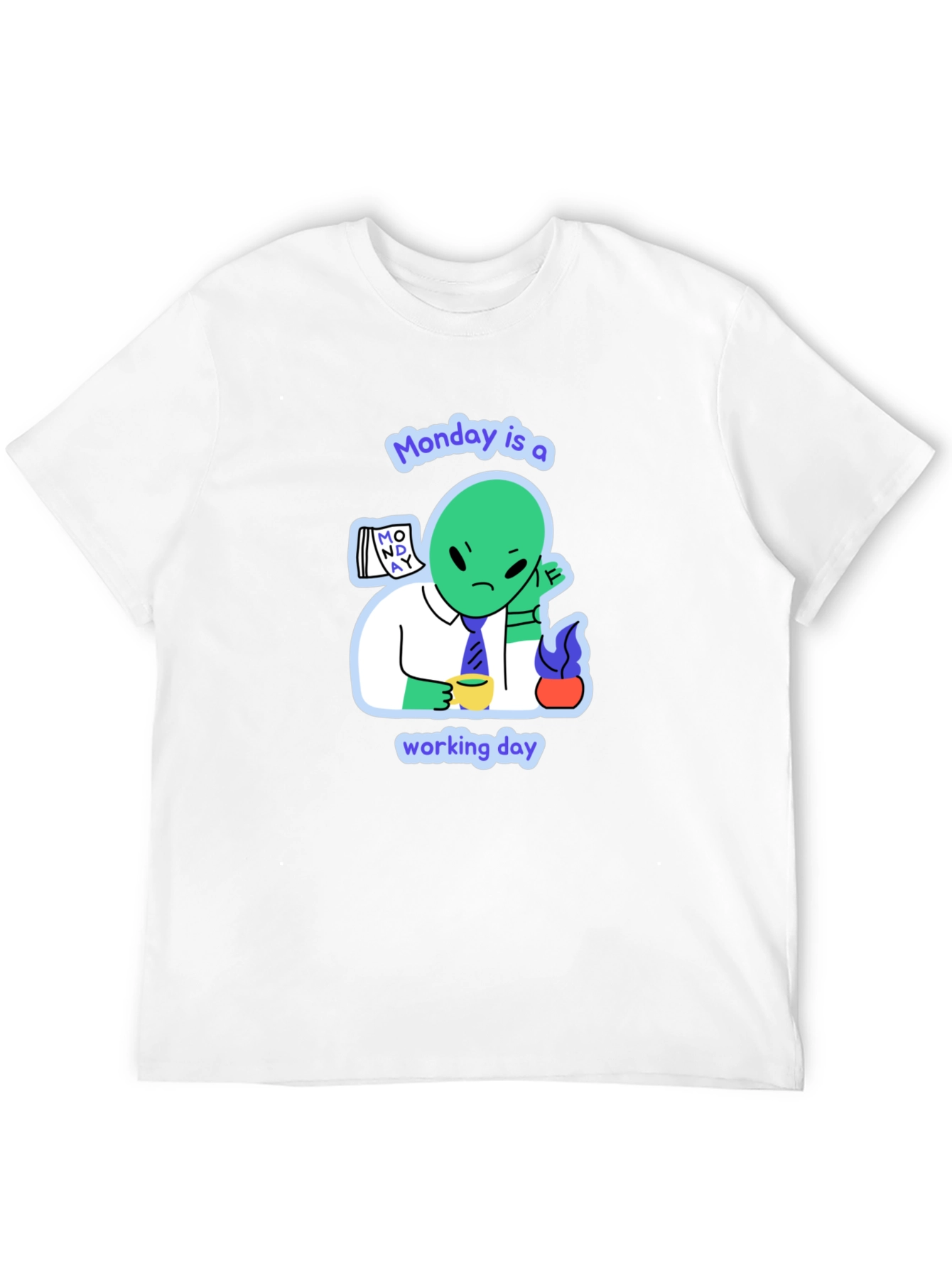 Monday Alien Graphic Tee - Mens Black T-Shirt