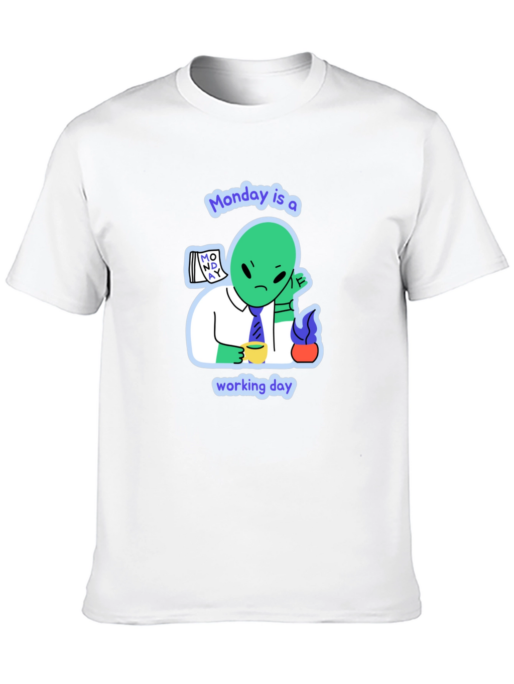 Monday Alien Graphic Tee - Mens Black T-Shirt