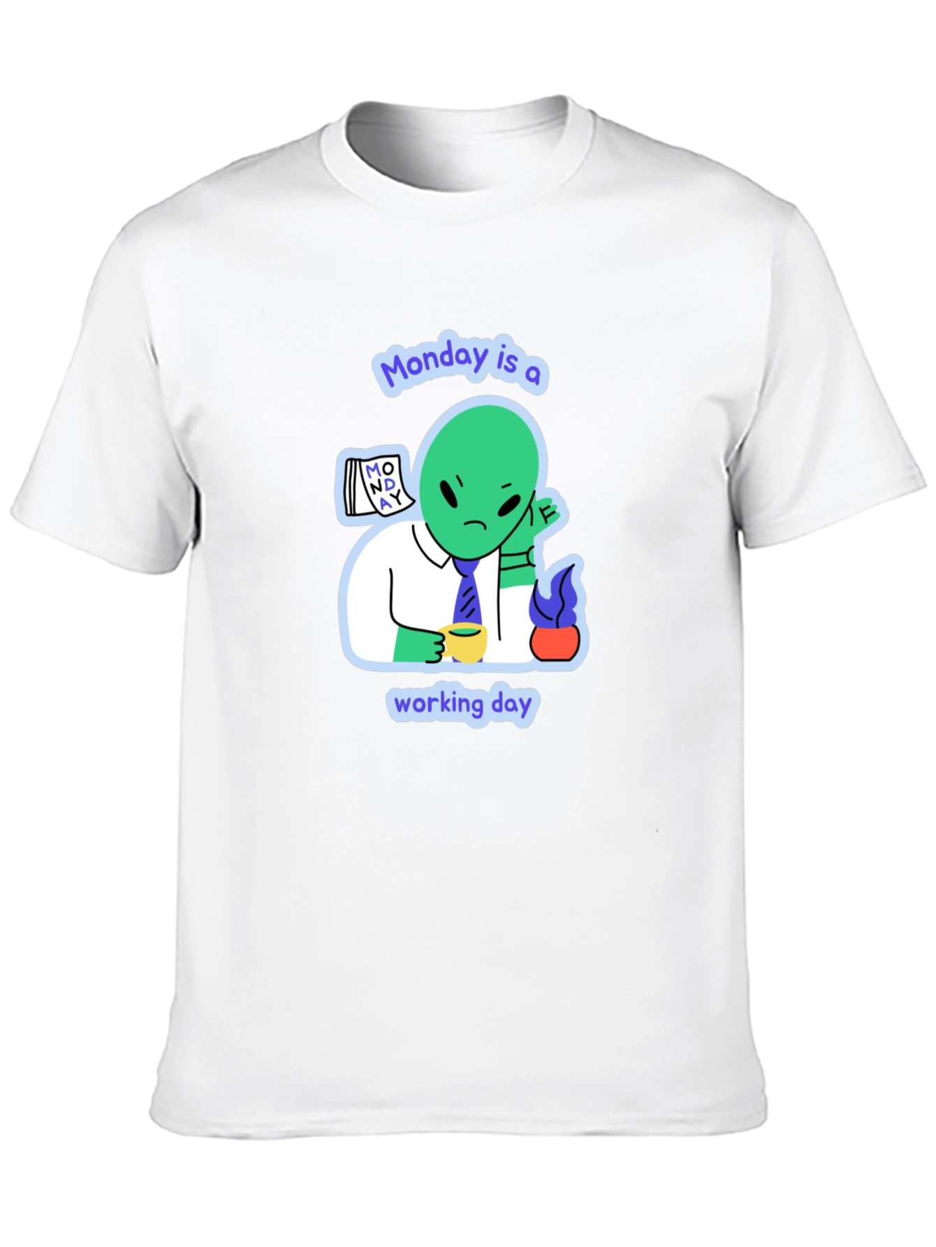 Monday Alien Graphic Tee - Mens Black T-Shirt