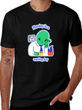 Monday Alien Graphic Tee - Mens Black T-Shirt