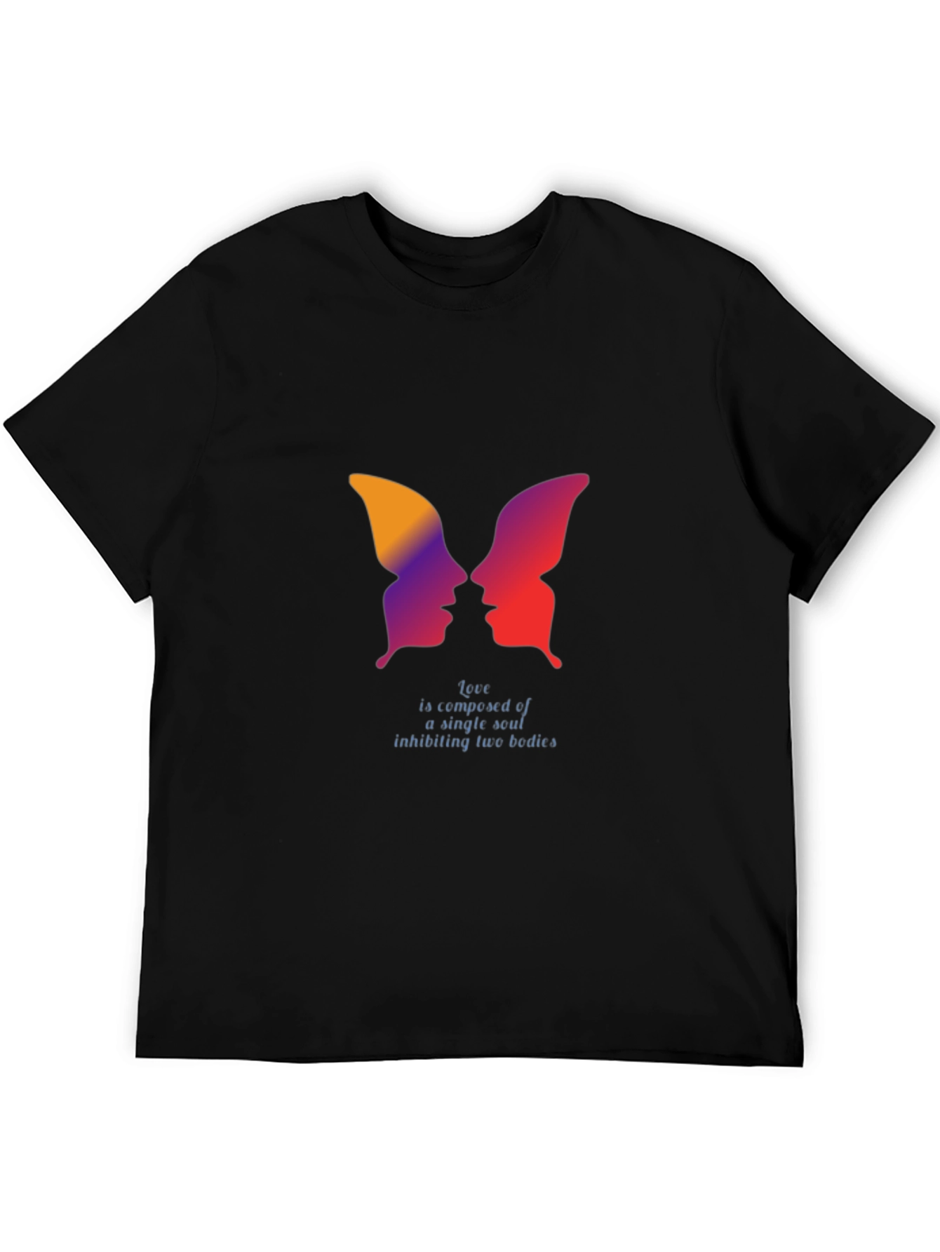 Abstract Butterfly Faces T-Shirt - Love Soul Design