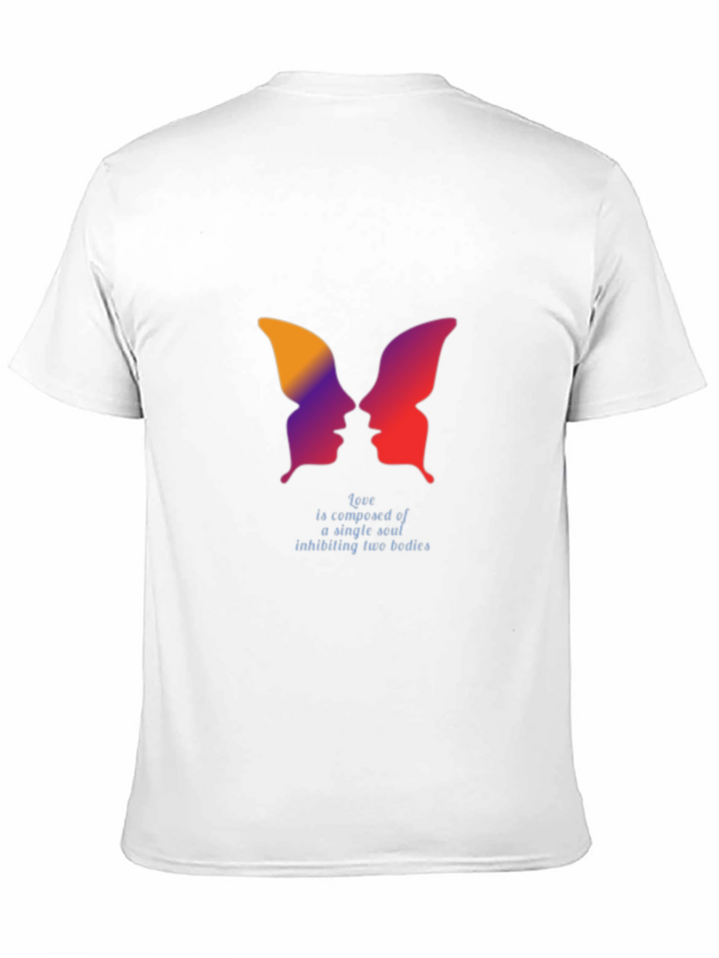 Abstract Butterfly Faces T-Shirt - Love Soul Design