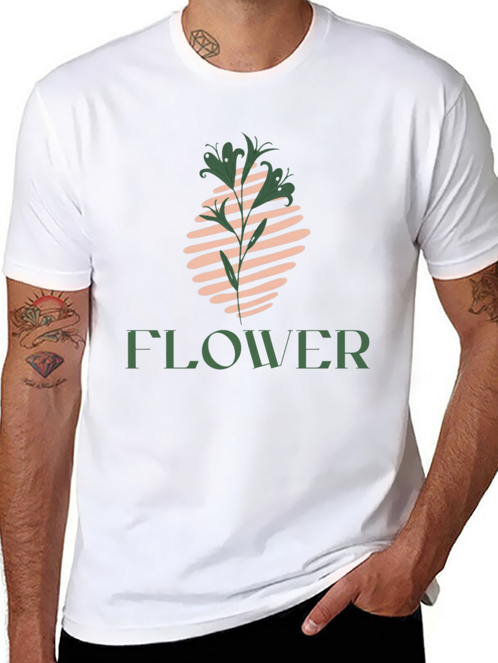 Stylish Flower Graphic T-Shirt - Modern Design