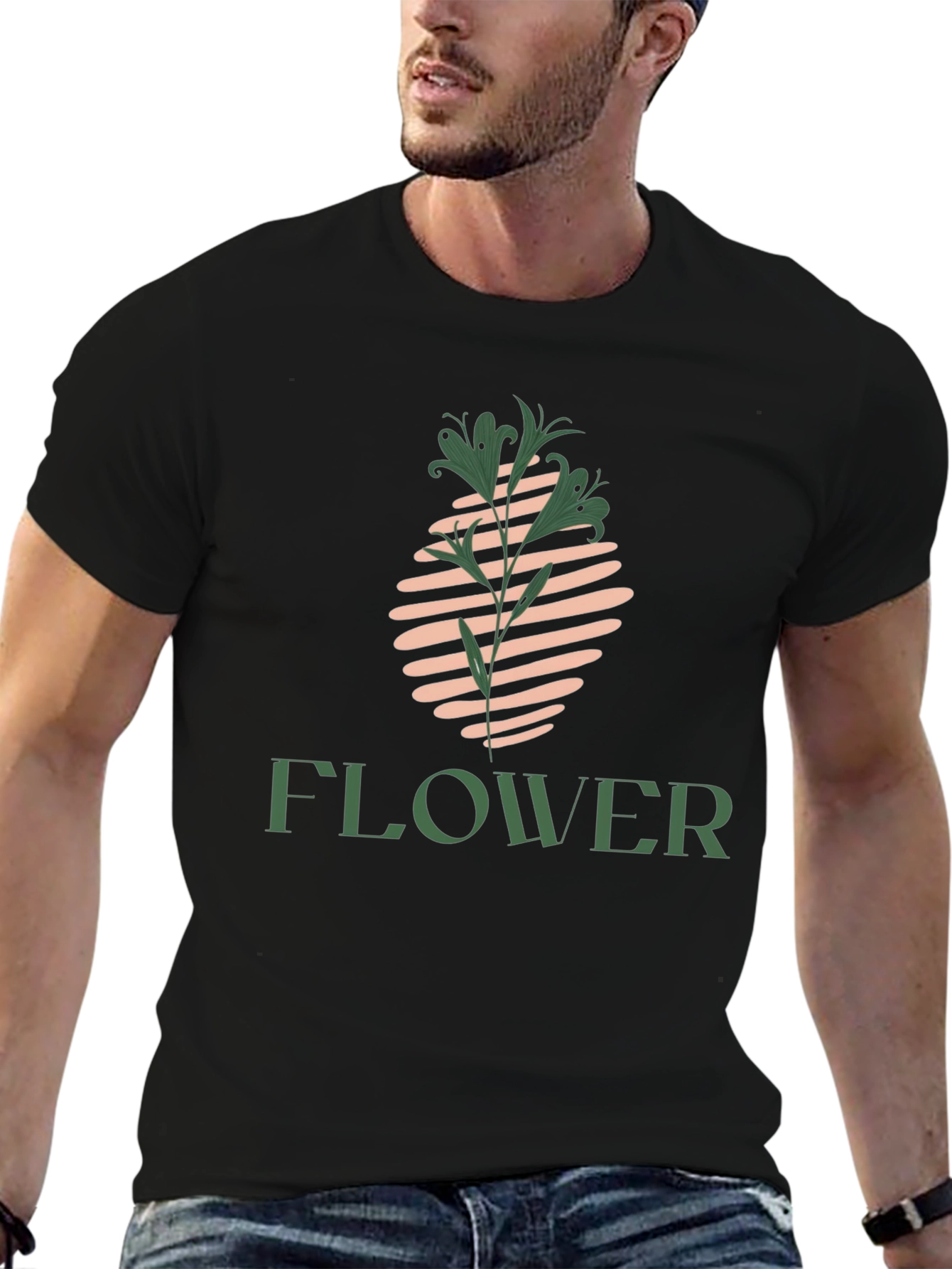 Stylish Flower Graphic T-Shirt - Modern Design