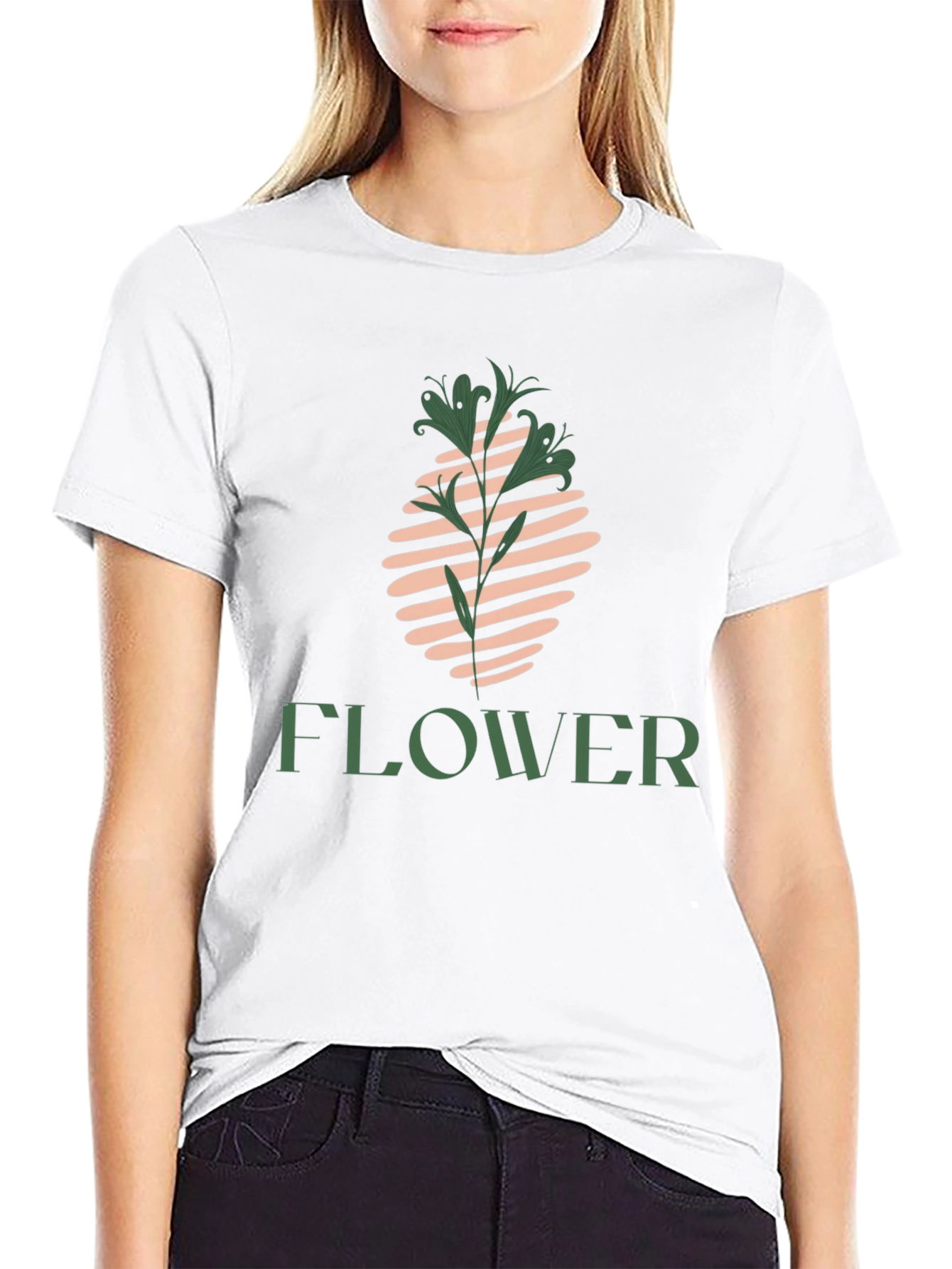 Stylish Flower Graphic T-Shirt - Modern Design