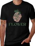 Stylish Flower Graphic T-Shirt - Modern Design