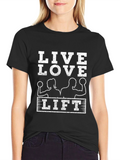 Live Love Lift T-Shirt: Workout Motivation Tee