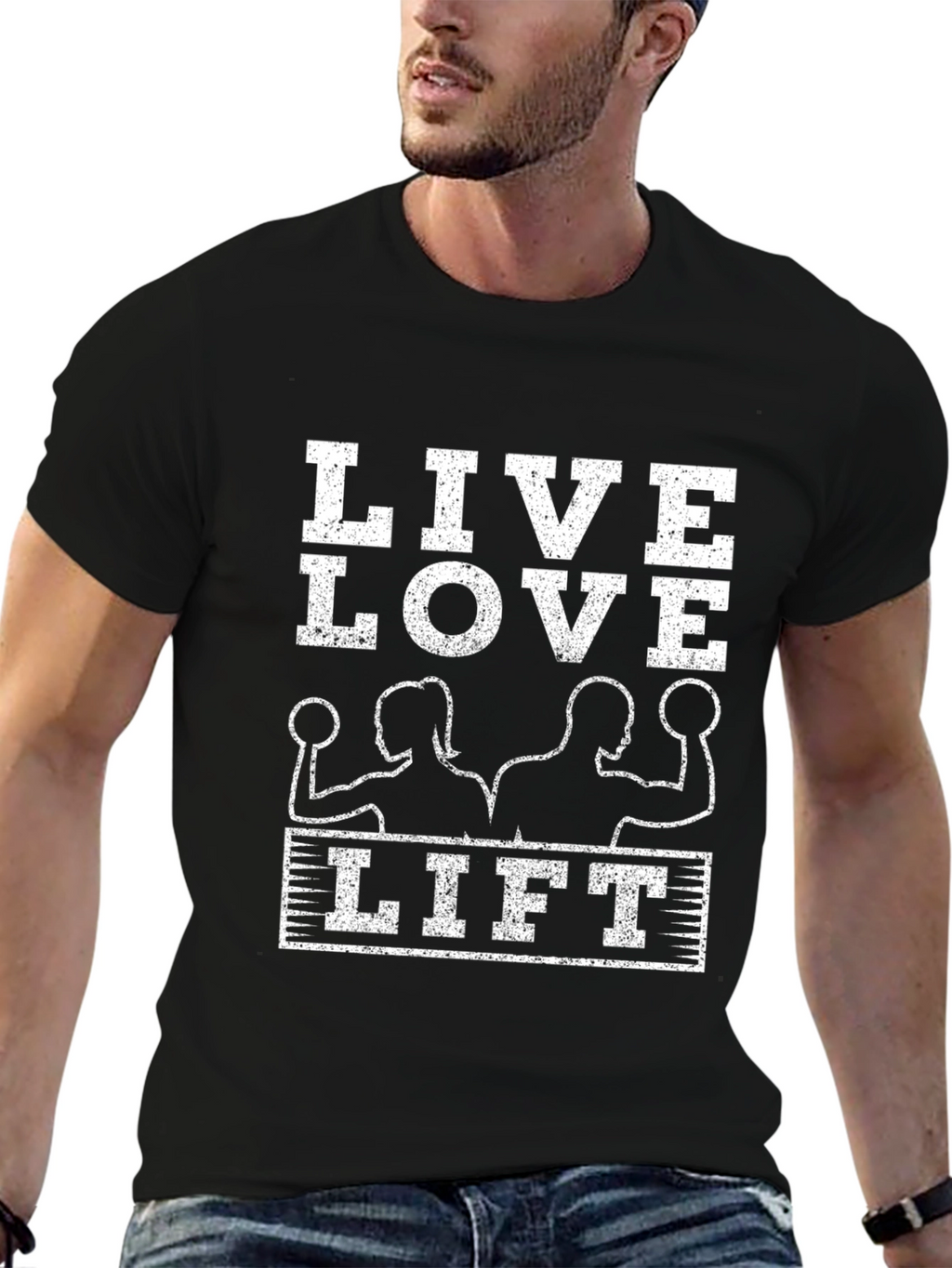 Live Love Lift T-Shirt: Workout Motivation Tee