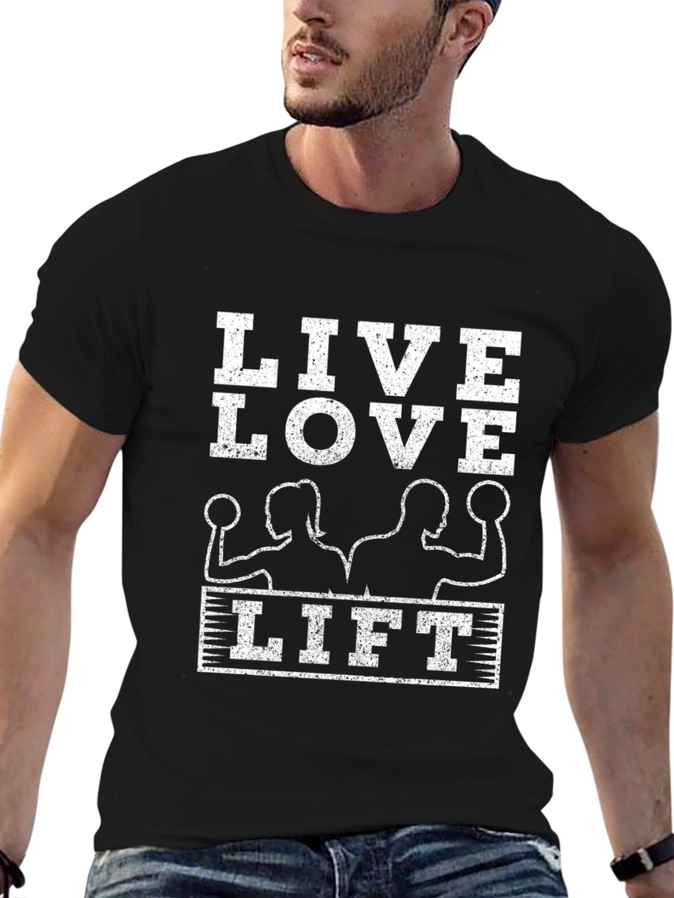 Live Love Lift T-Shirt: Workout Motivation Tee