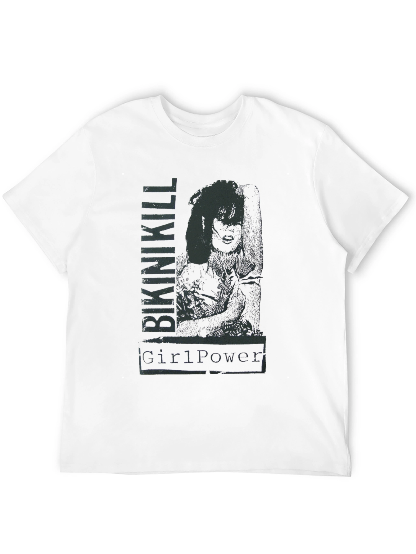 Bikini Kill Girl Power Graphic Tee - Black