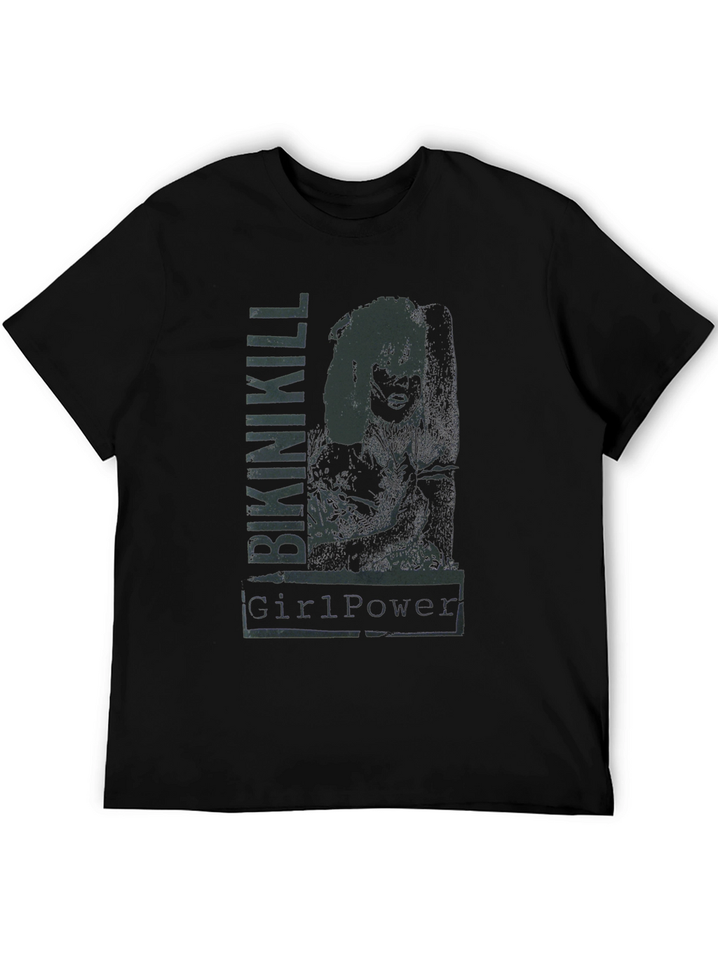 Bikini Kill Girl Power Graphic Tee - Black