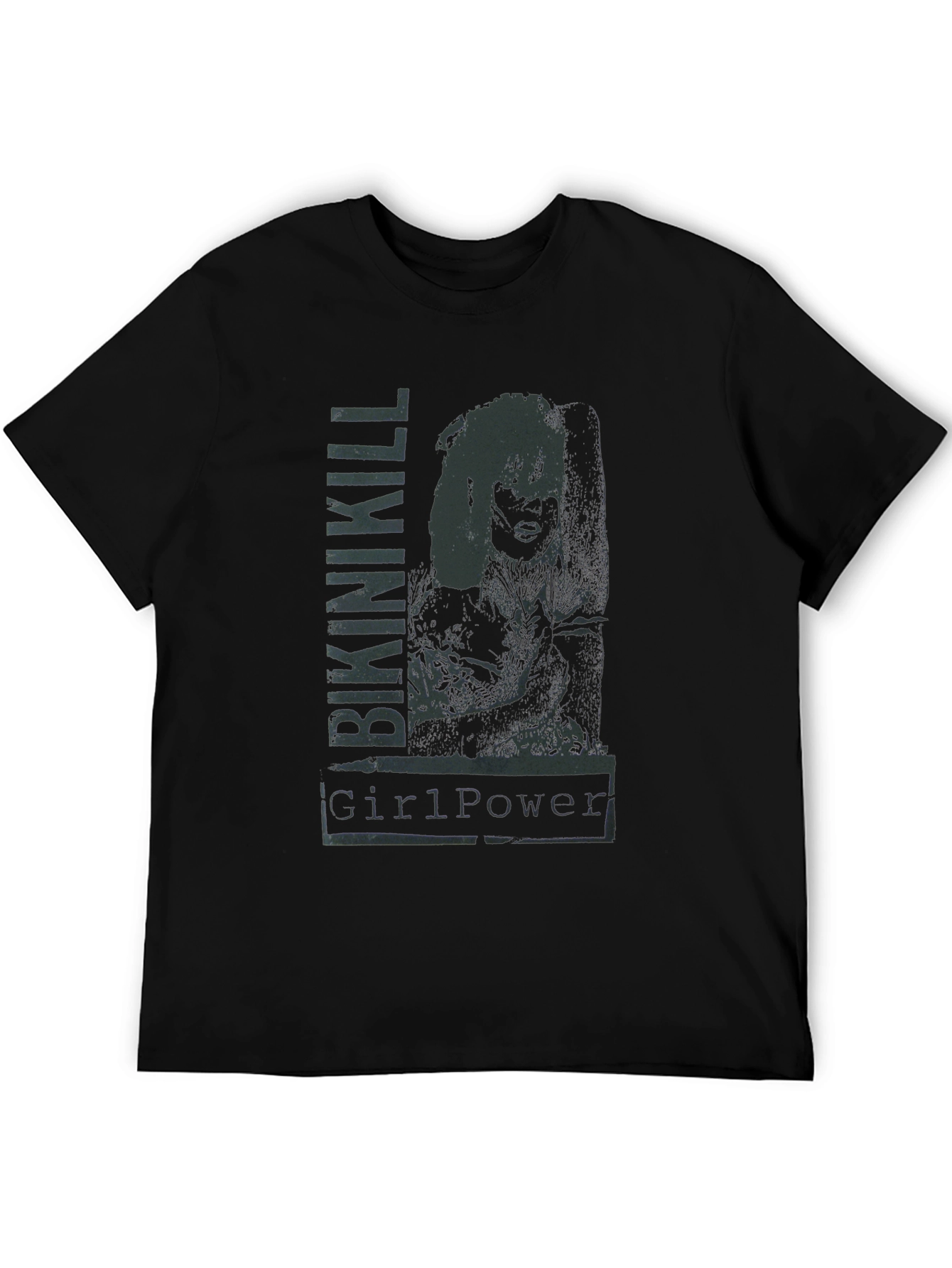 Bikini Kill Girl Power Graphic Tee - Black