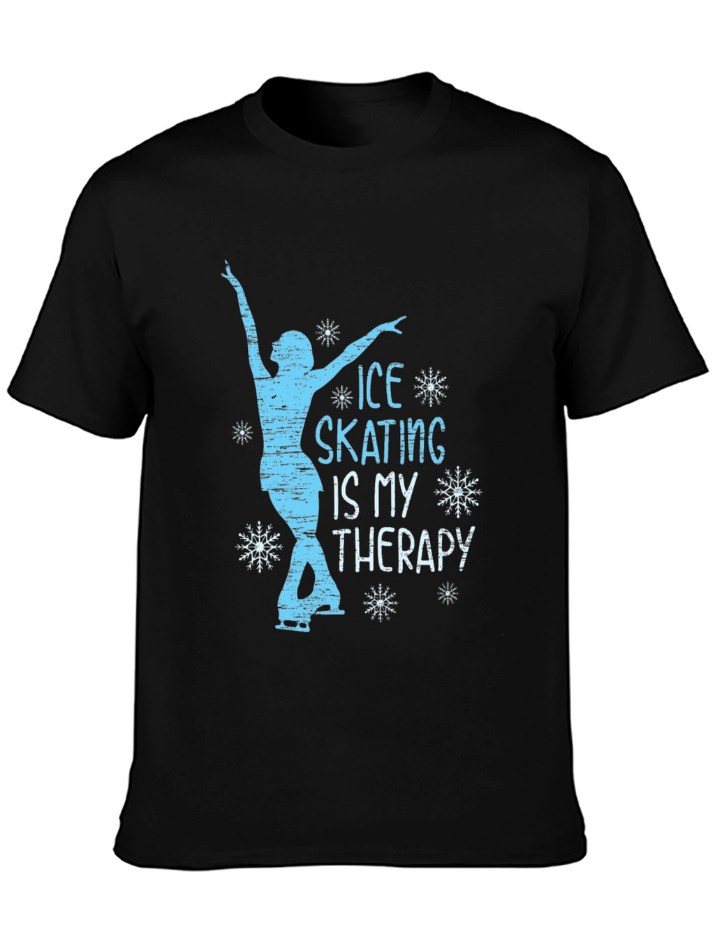 Ice Skating Therapy Graphic T-Shirt
